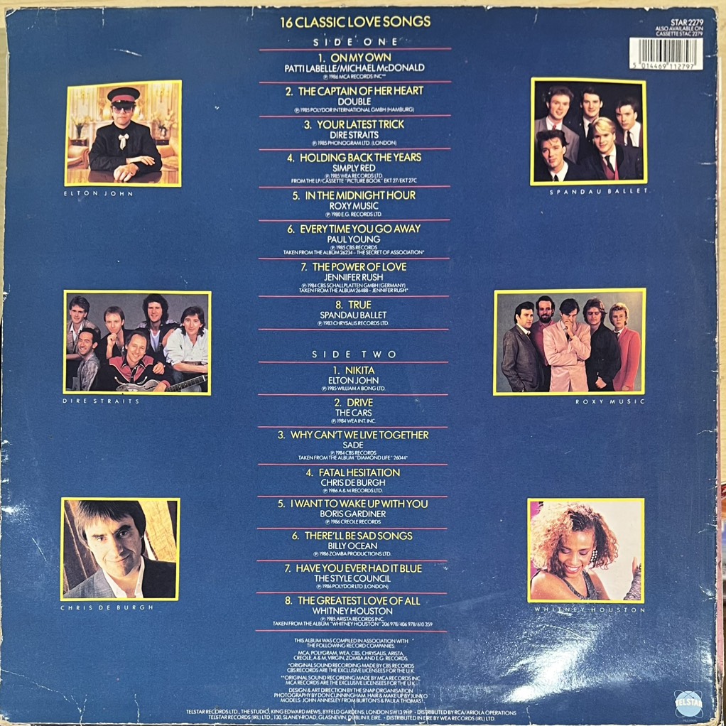 thuê vinyl Various – Lovers (16 Classic Love Songs)