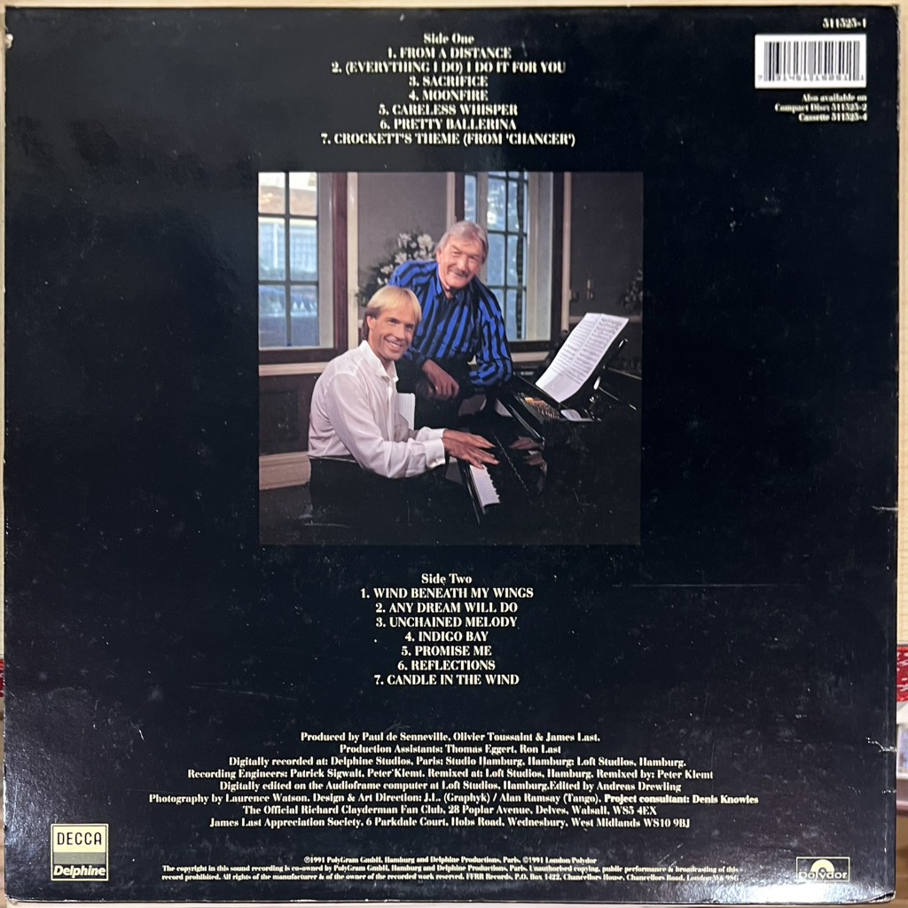 vinyl Richard Clayderman & James Last – Together At Last