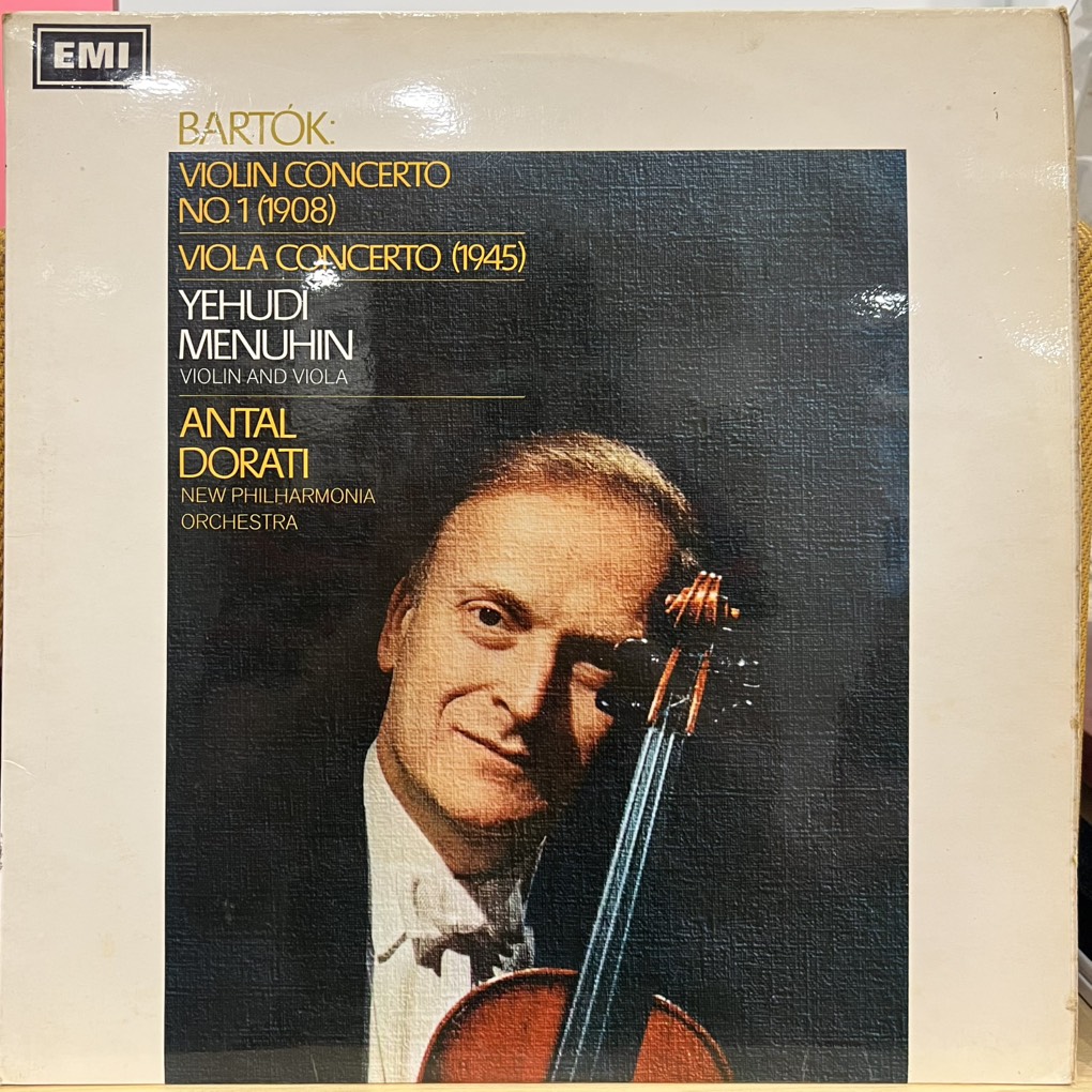 vinyl Bartók, Yehudi Menuhin, Antal Dorati, New Philharmonia Orchestra – Violin Concerto No. 1 (1908) / Viola Concerto (1945)