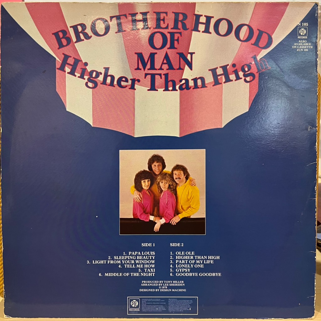 vinyl Brotherhood Of Man – Higher Than High