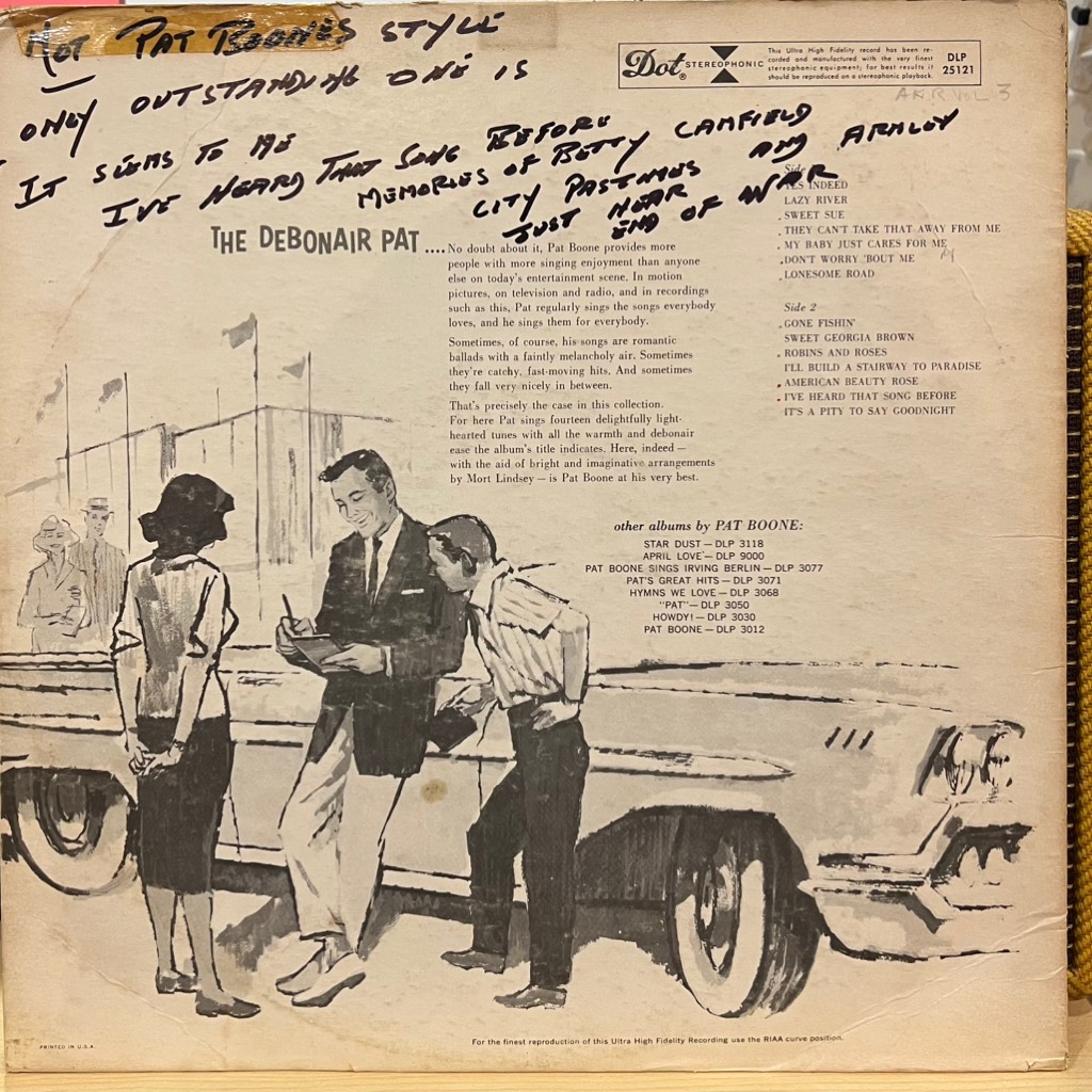 vinyl Pat Boone – Yes Indeed!
