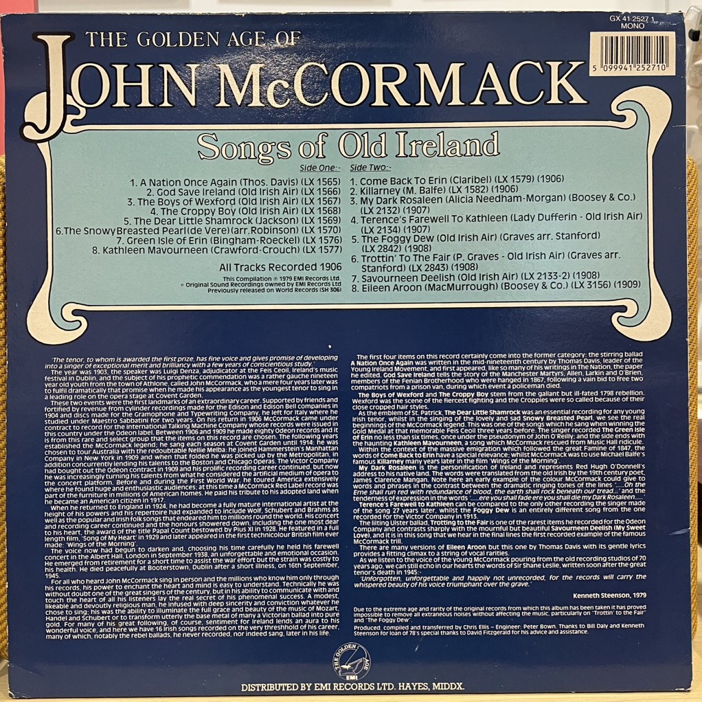 vinyl John McCormack – The Golden Age Of John McCormack