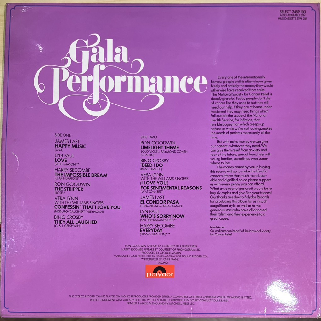 vinyl Various – Gala Performance