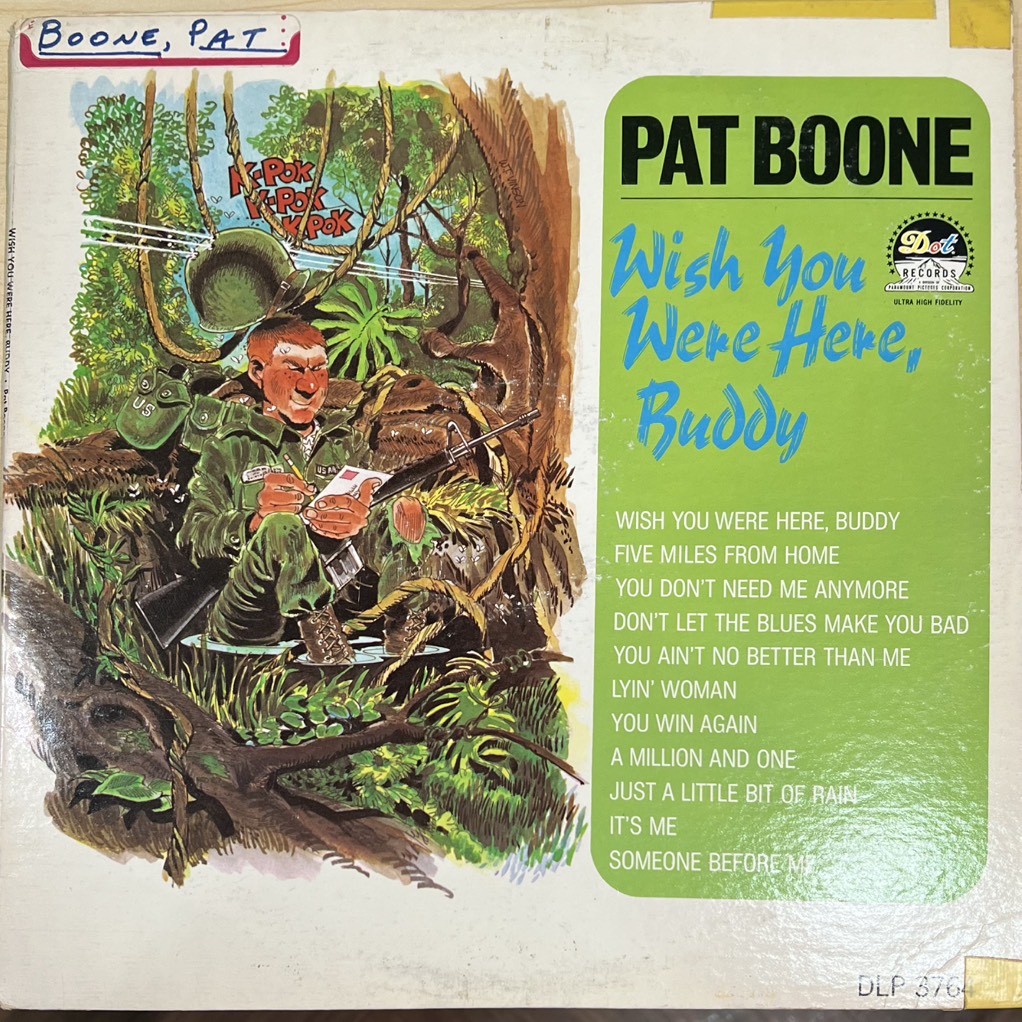 vinyl Pat Boone – Wish You Were Here Buddy