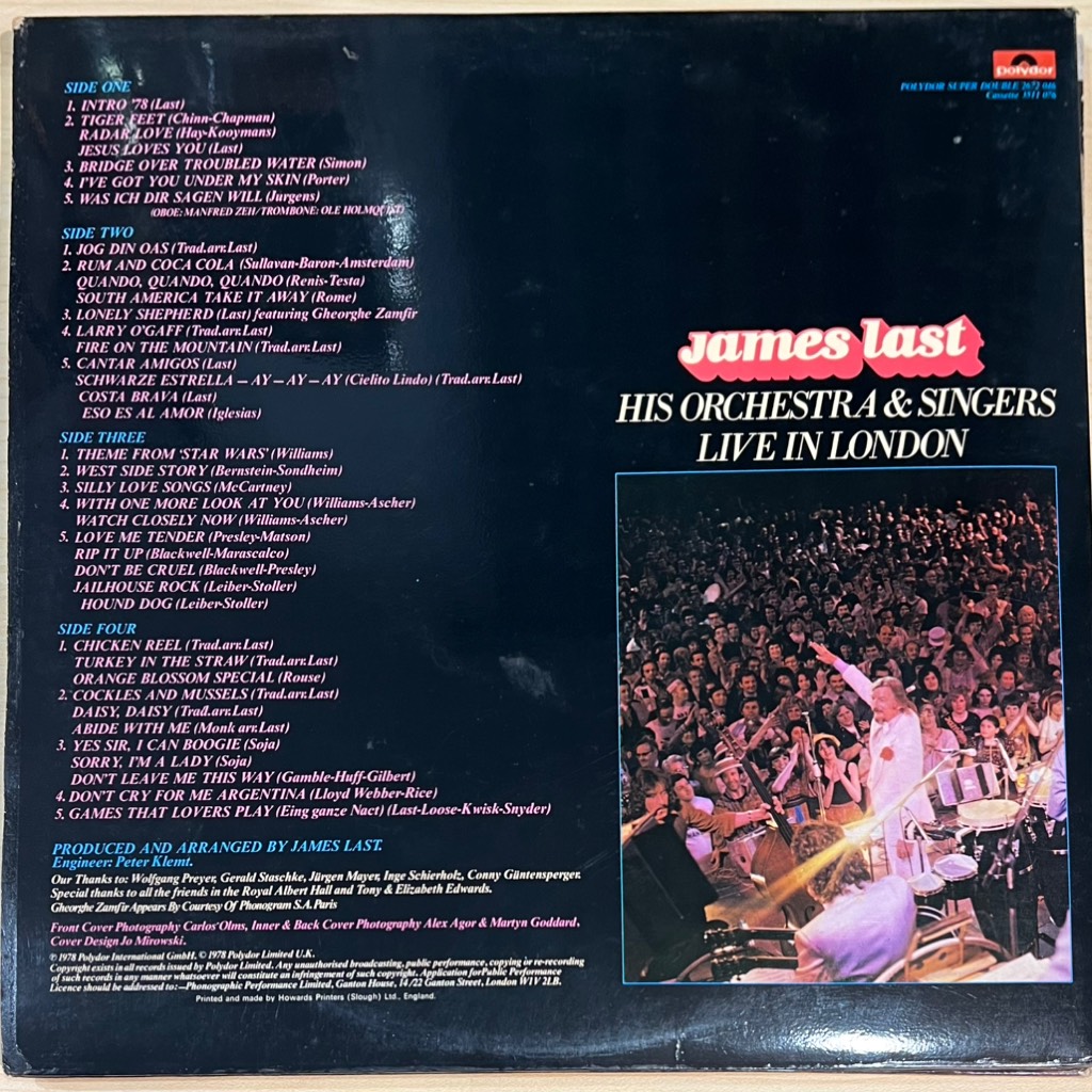 vinyl James Last – Live In London