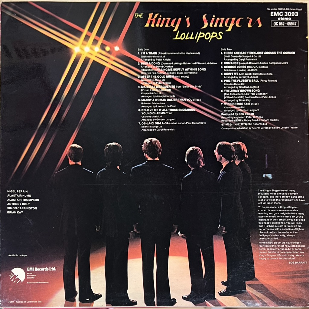 thuê vinyl The King's Singers – Lollipops