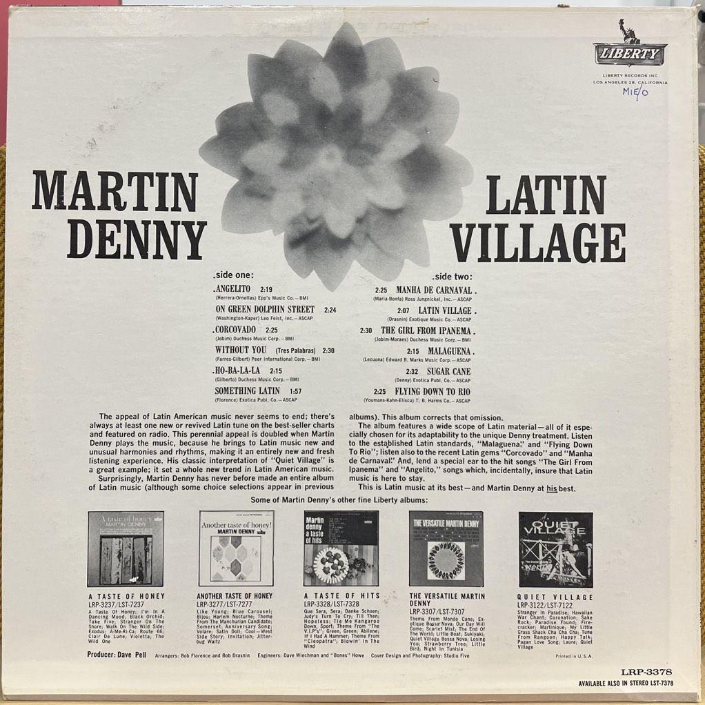 vinyl Martin Denny – Latin Village