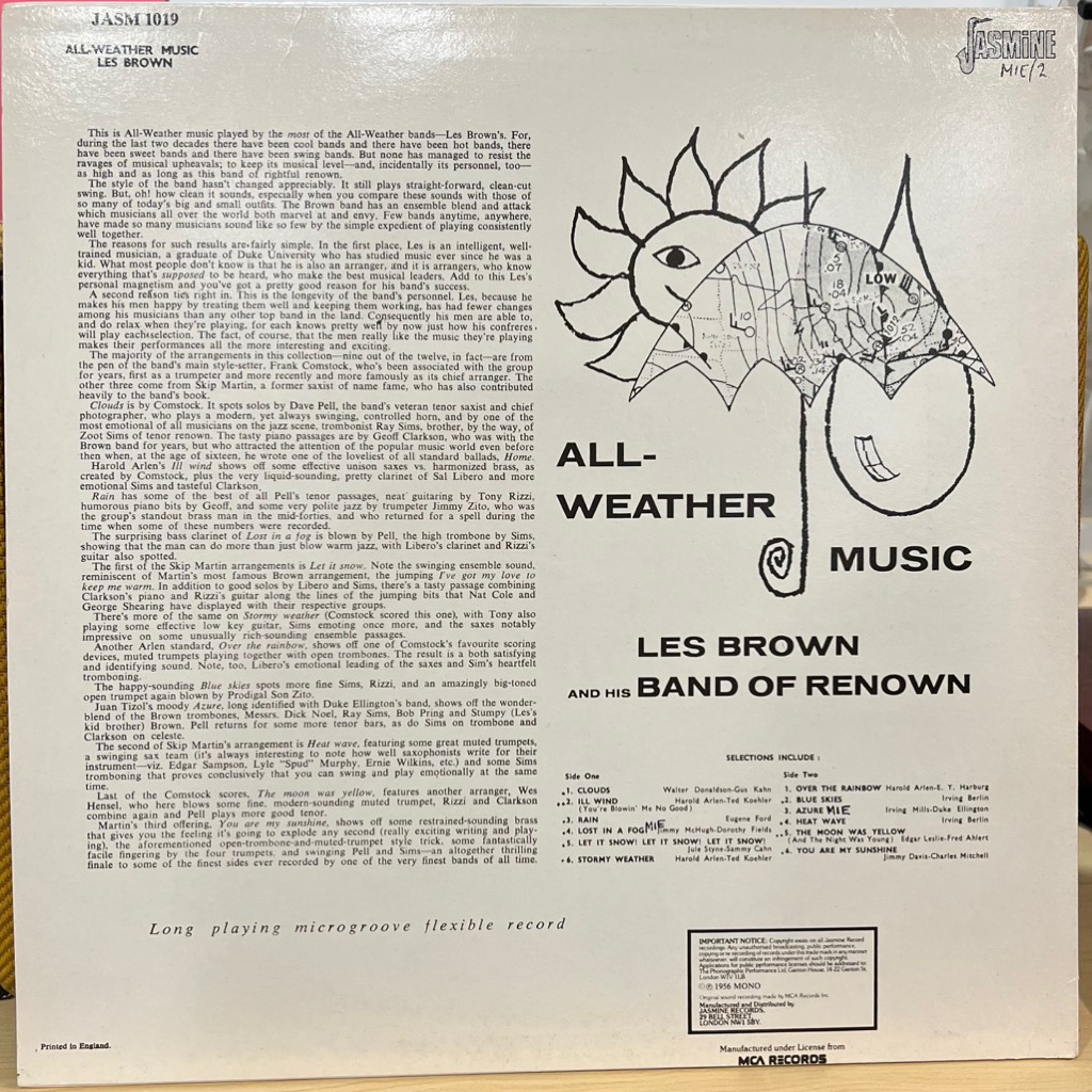 vinyl Les Brown And His Band Of Renown – All-Weather Music