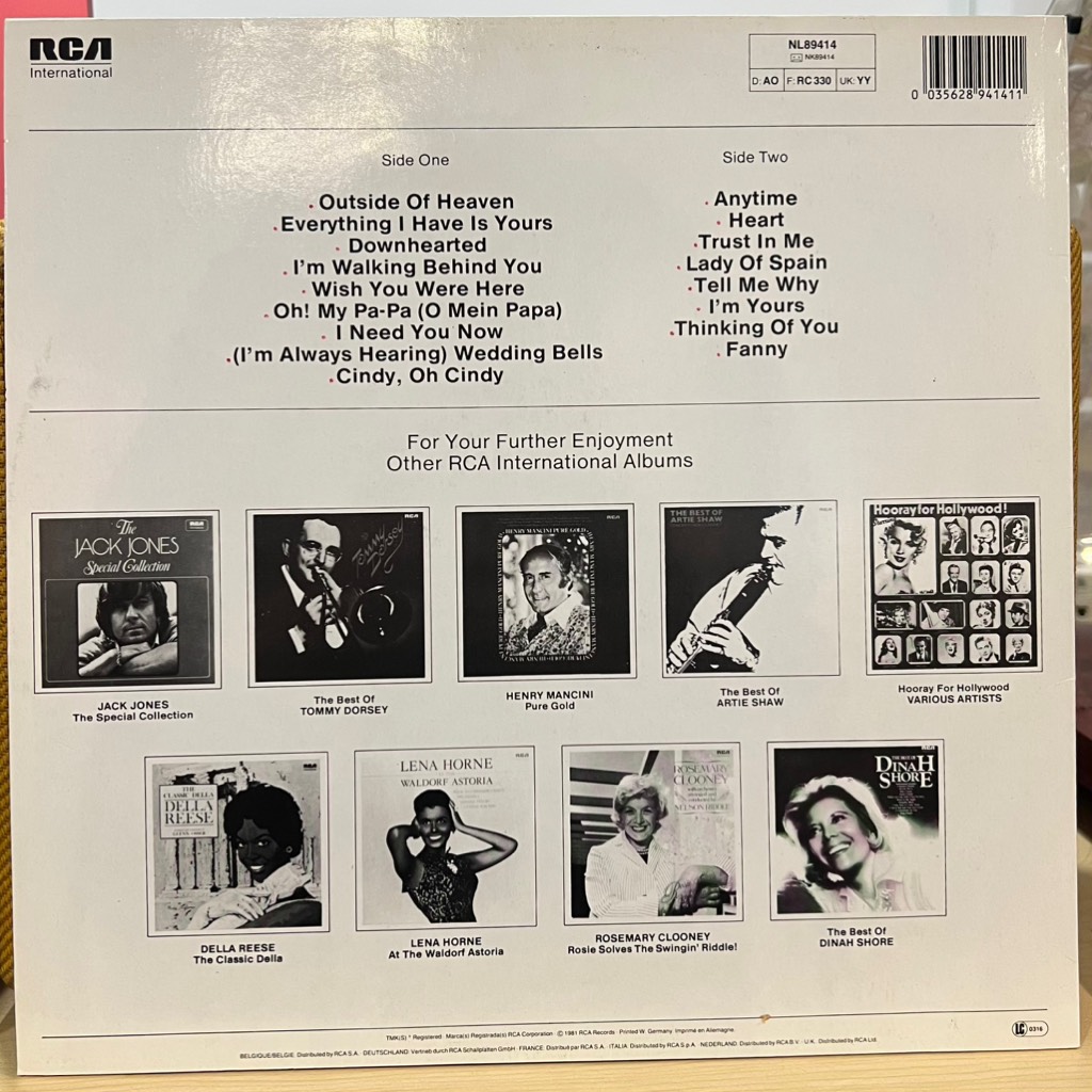 vinyl Eddie Fisher – Eddie Fisher's Greatest Hits