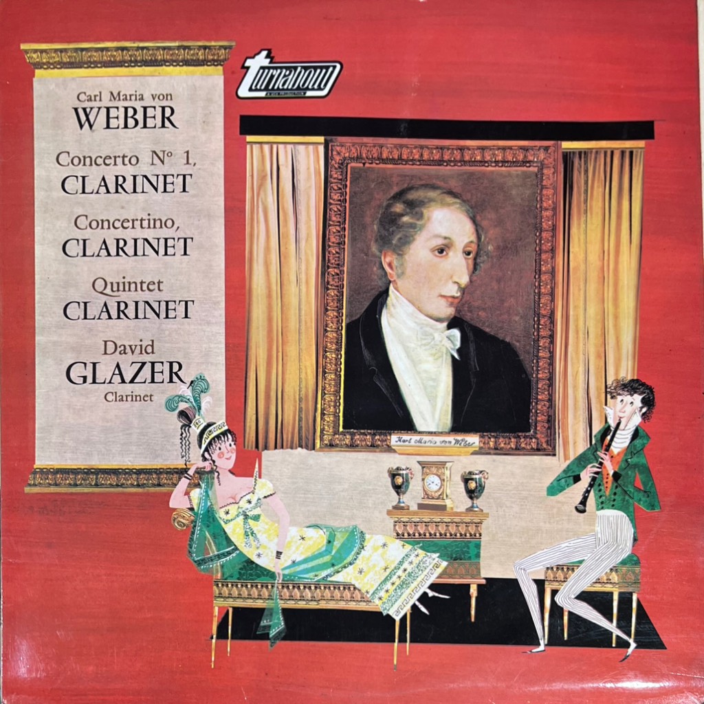 thuê vinyl Carl Maria von Weber / David Glazer – Concerto Nº 1, Clarinet / Concertino, Clarinet / Quintet Clarinet