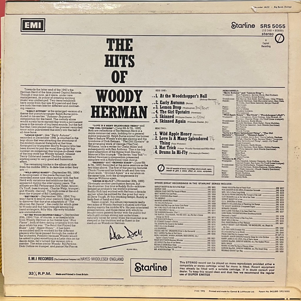 vinyl Woody Herman – The Hits Of Woody Herman