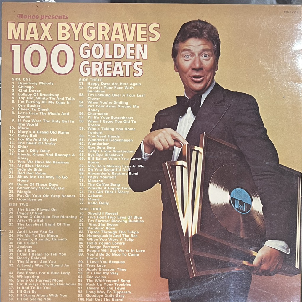 vinyl Max Bygraves – 100 Golden Greats
