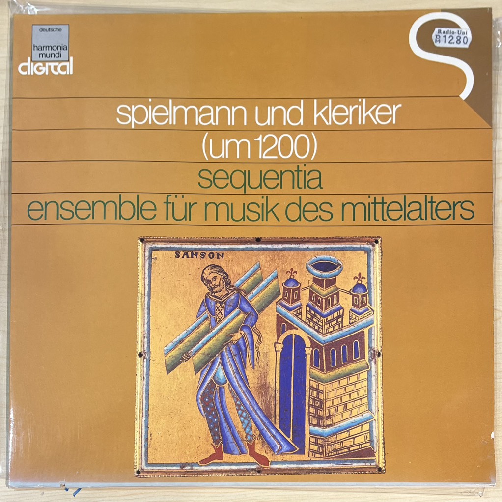 vinyl Sequentia Ensemble für Musik des Mittelalters – Spielmann Und Kleriker (Um 1200)