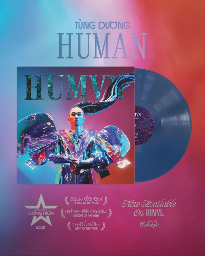 vinyl TÙNG DƯƠNG - HUMAN (TRANSLUCENT SEA BLUE VINYL)
