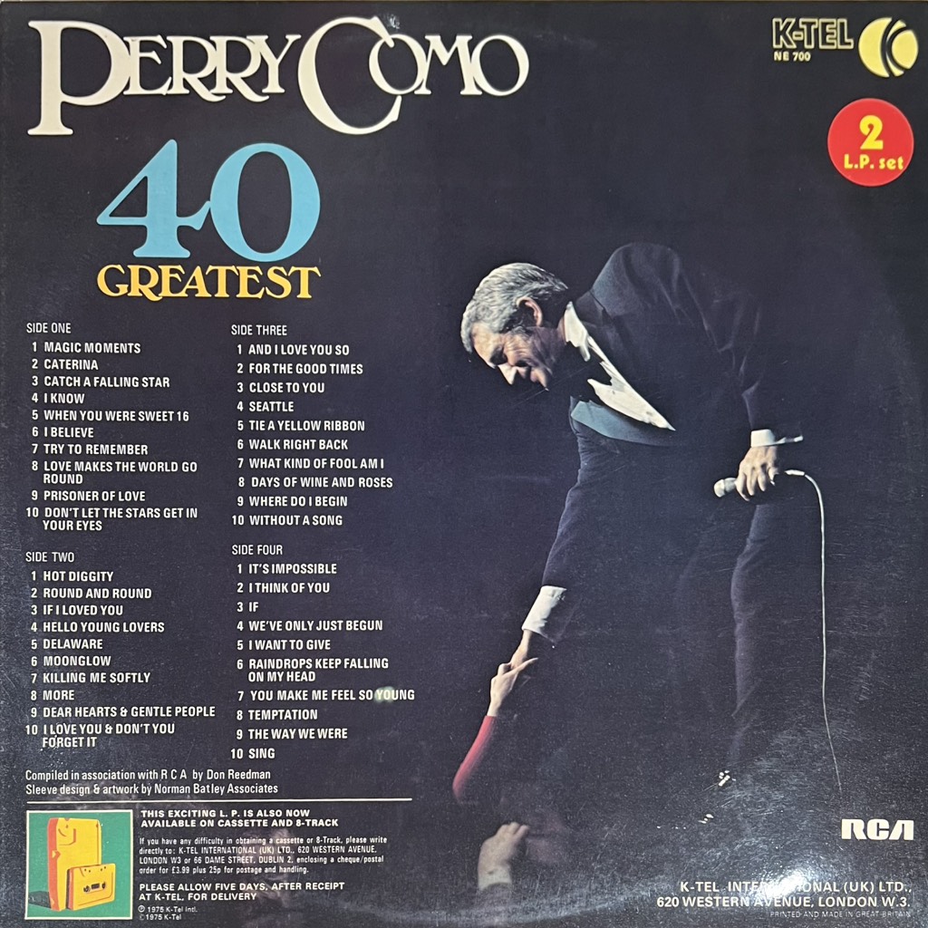 vinyl Perry Como – 40 Greatest