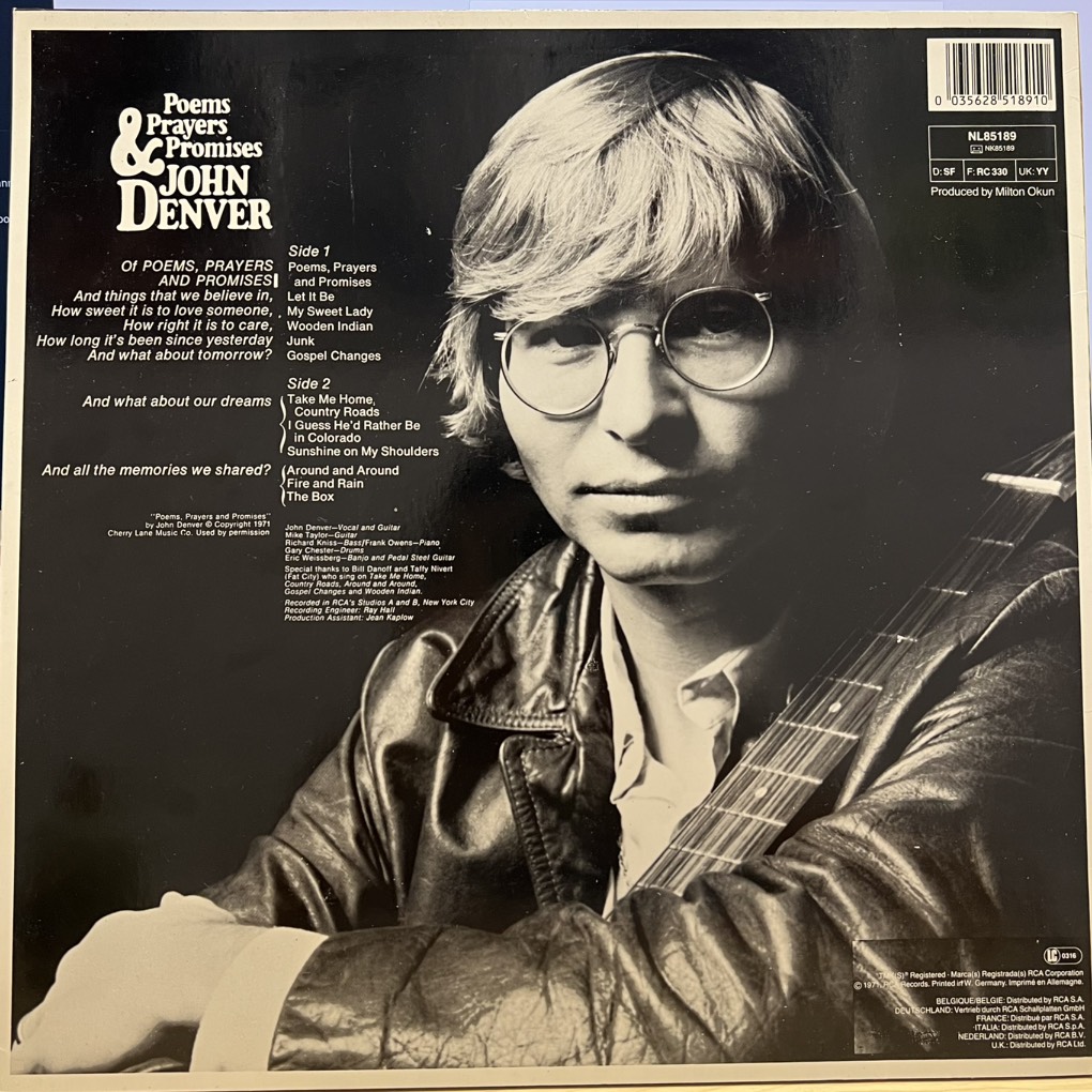 vinyl John Denver – Poems, Prayers & Promises