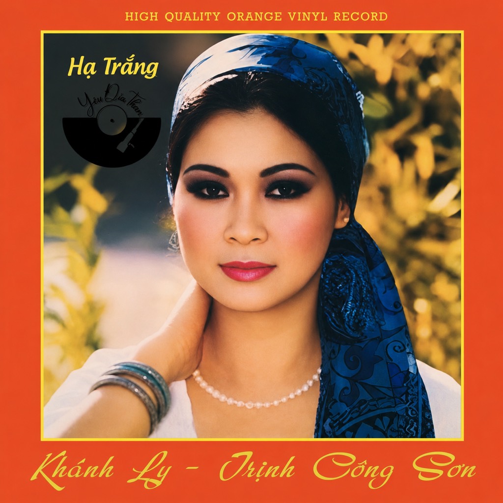 vinyl Khánh Ly - Trịnh Công Sơn - Hạ Trắng ( đĩa màu cam )
