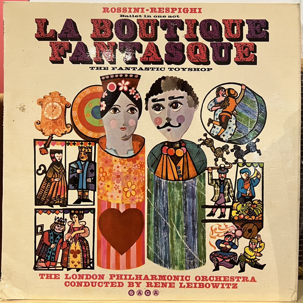 vinyl Rossini - Respighi, The London Philharmonic Orchestra Conducted By Rene Leibowitz – La Boutique Fantasque = The Fantastic Toyshop