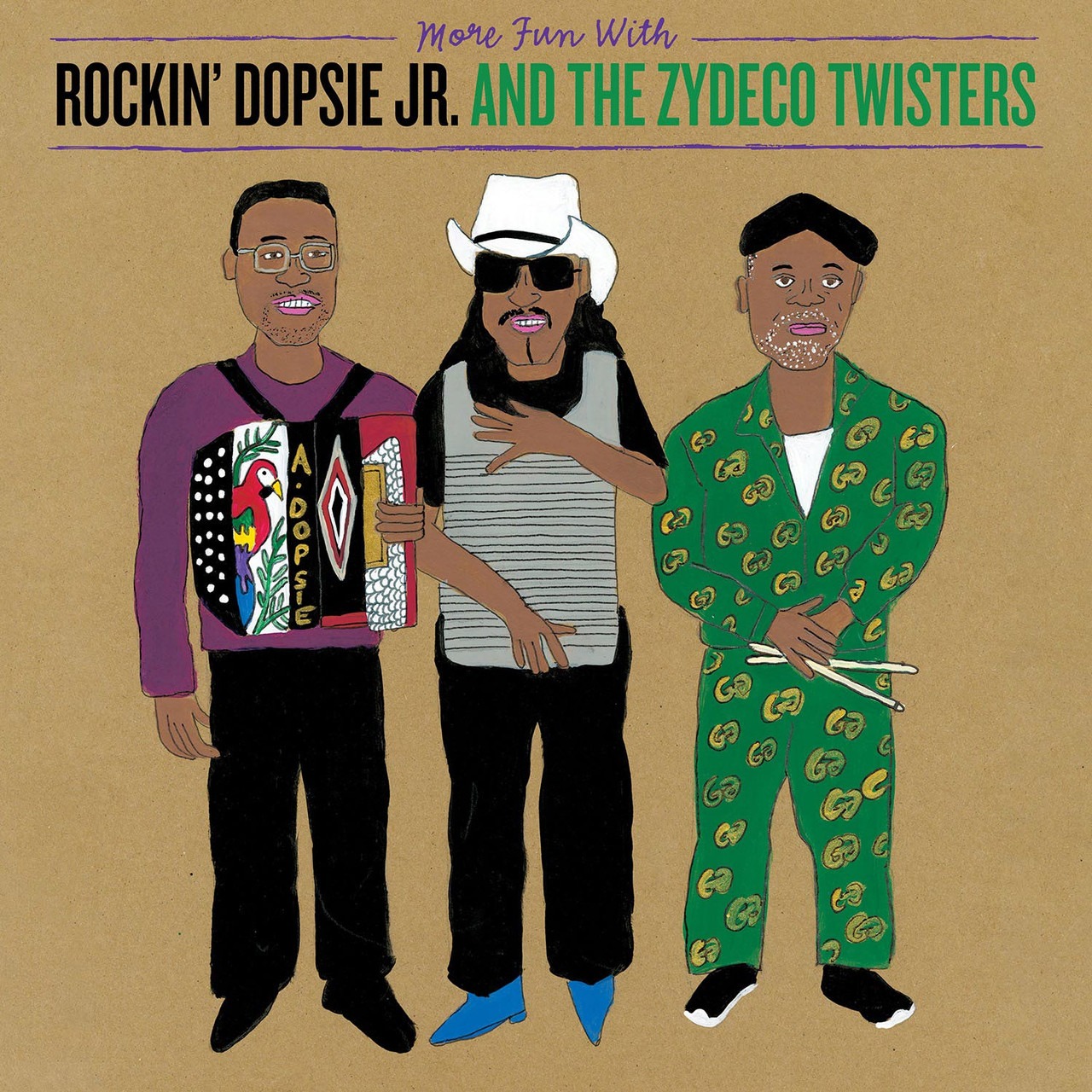 Vinyl Rockin' Dopsie Jr. & the Zydeco Twisters - More Fun With Rockin' Dopsie Jr. and the Zydeco Twisters (Purple Vinyl)