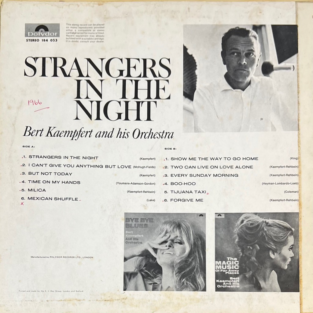 vinyl Bert Kaempfert And His Orchestra – Strangers In The Night