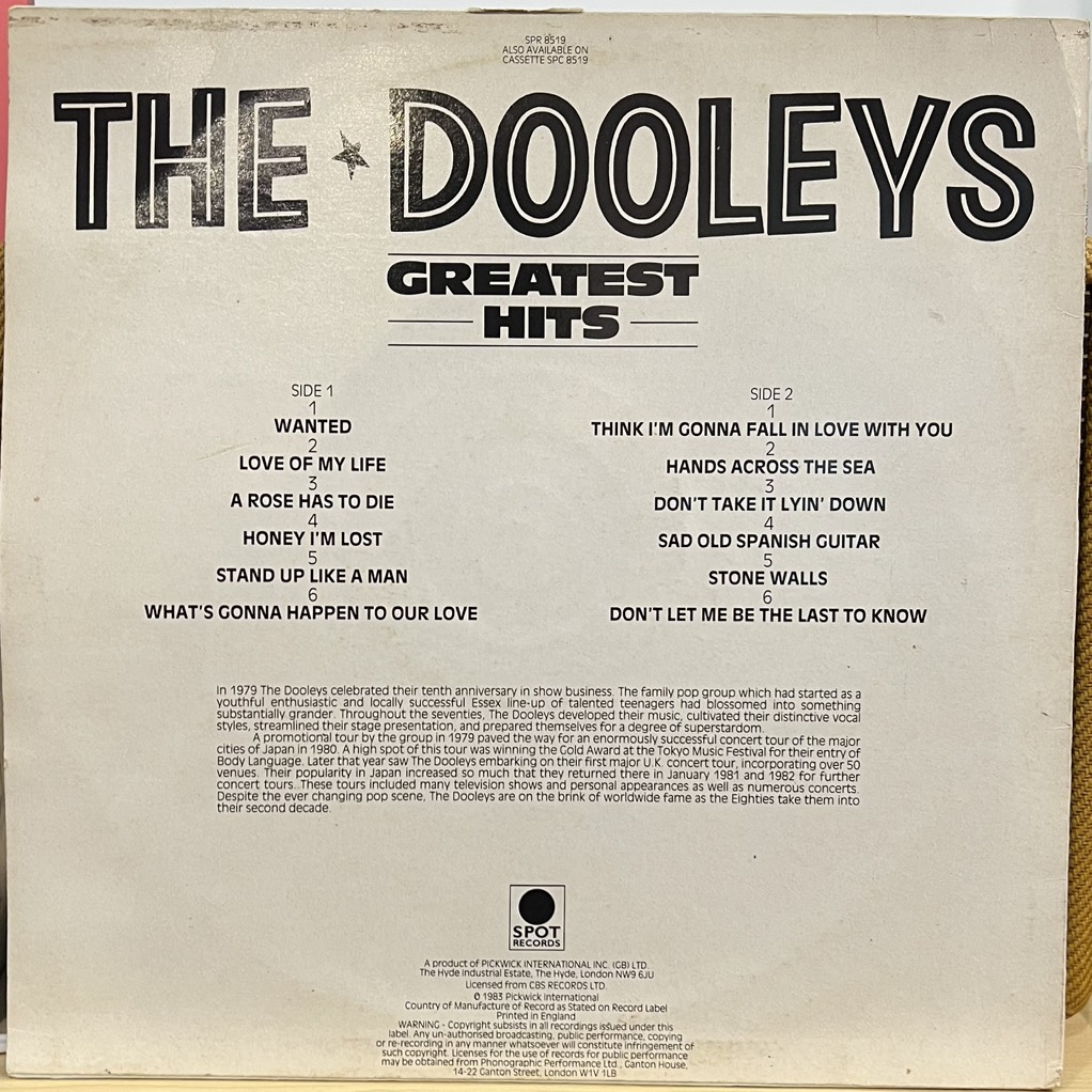 vinyl The Dooleys – The Dooleys Greatest Hits