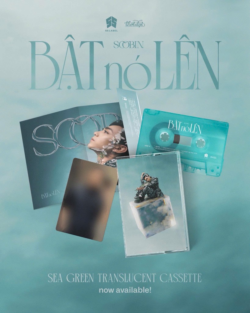 SOOBIN - BẬT NÓ LÊN (SEA GREEN TAPE) - BĂNG CASSETTE