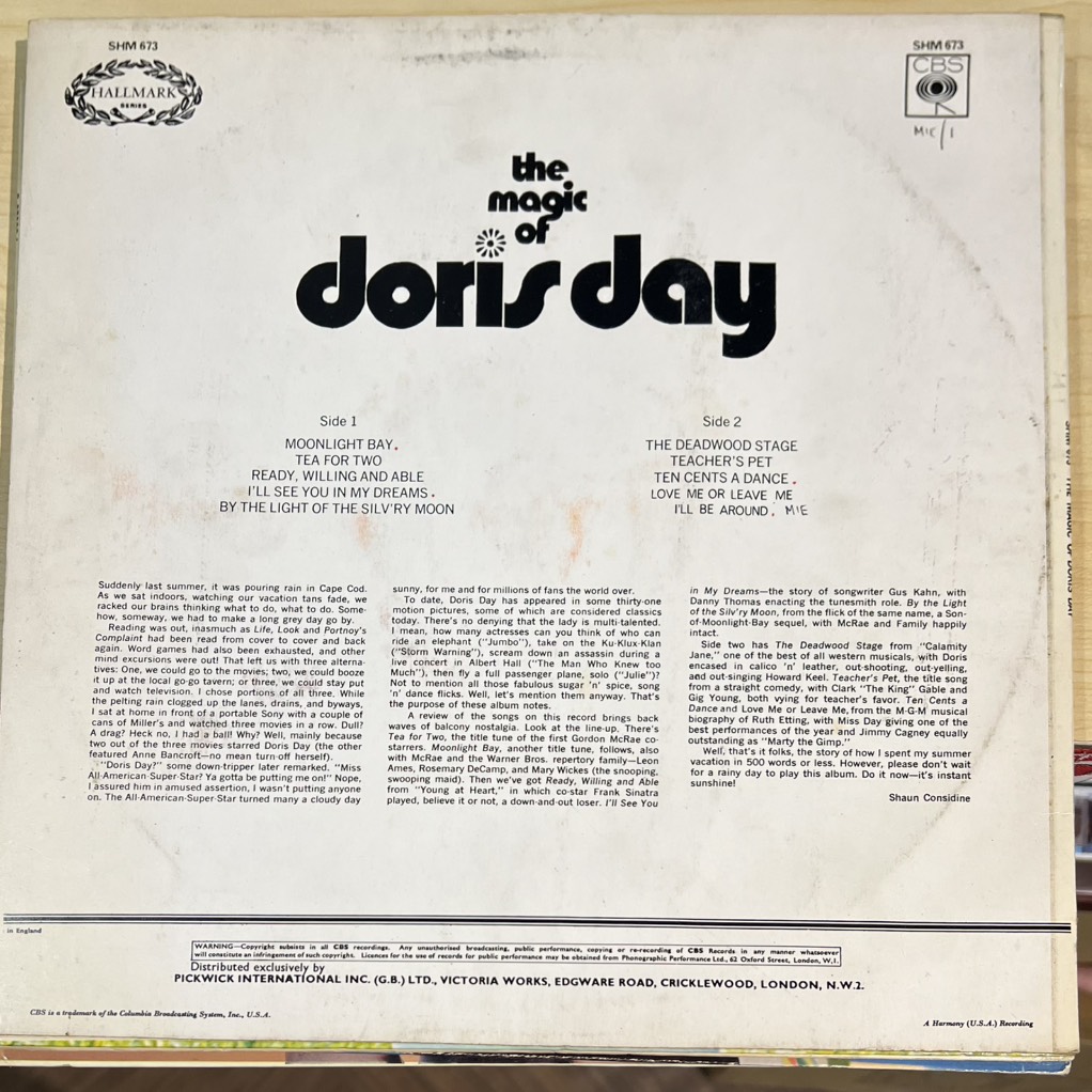 vinyl Doris Day – The Magic Of Doris Day