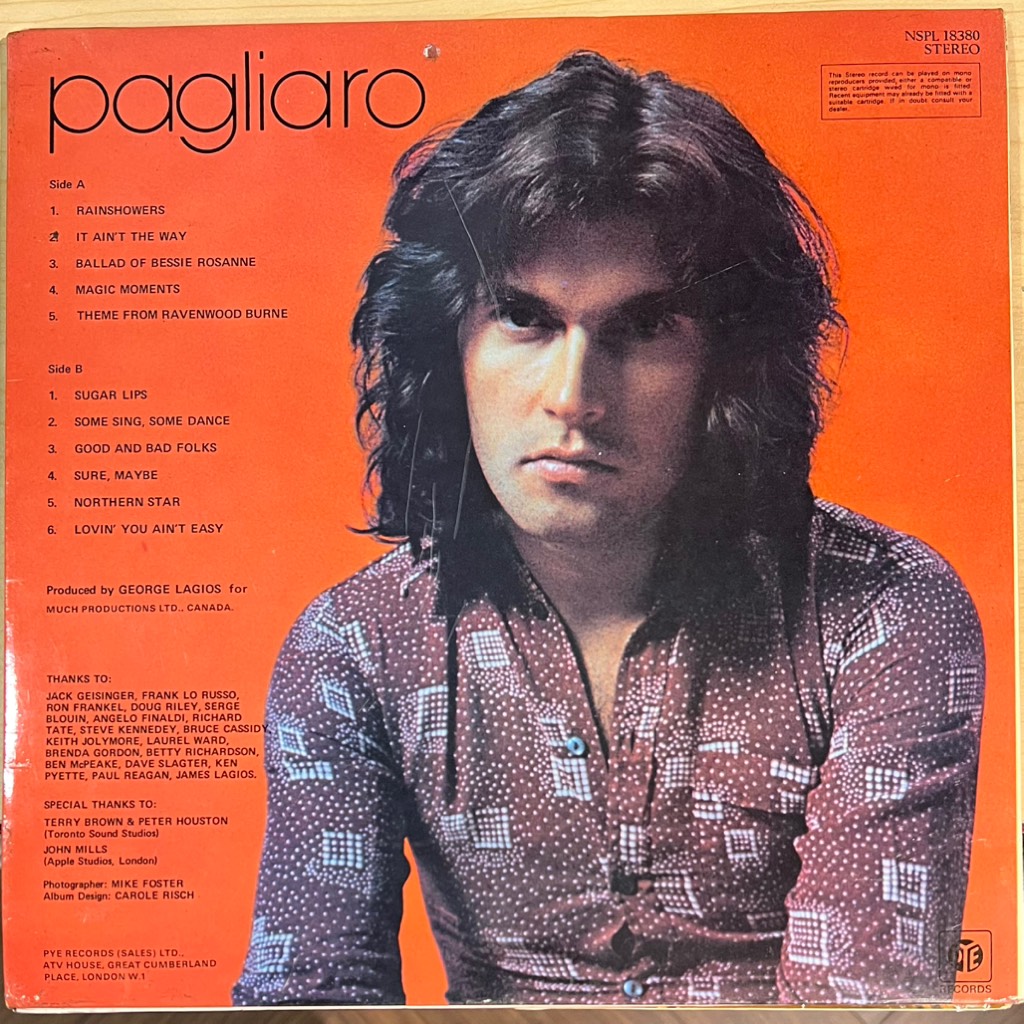 vinyl Michel Pagliar - Pagliaro