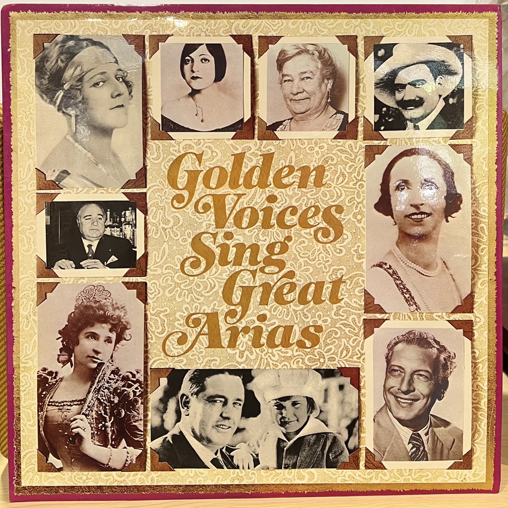 vinyl Golden Voices Sing Great Arias