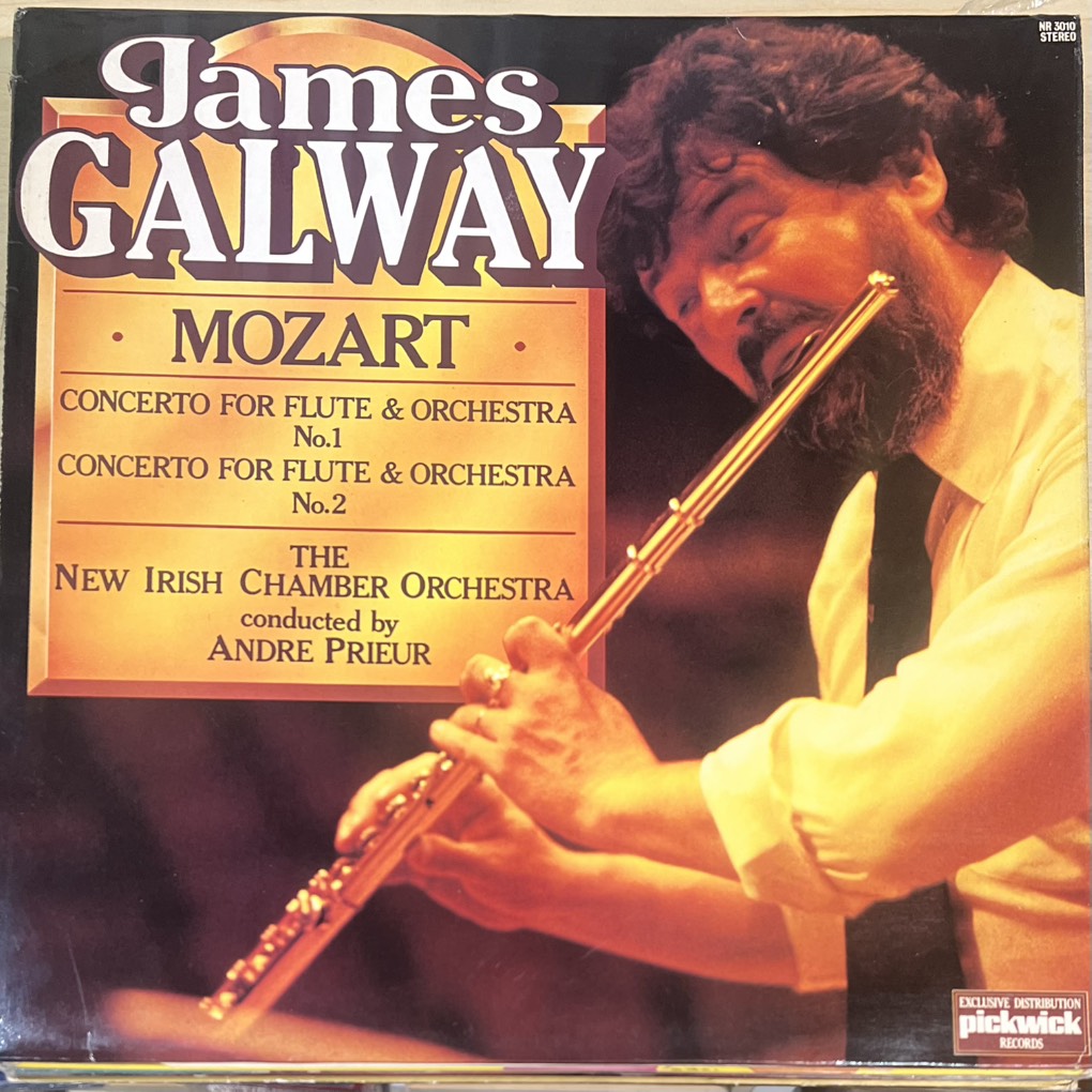 thuê vinyl James Galway, Mozart, The New Irish Chamber Orchestra Conducted By Andre Prieur – Concerto For Flute & Orchestra No.1 / Concerto For Flute & Orchestra No.2