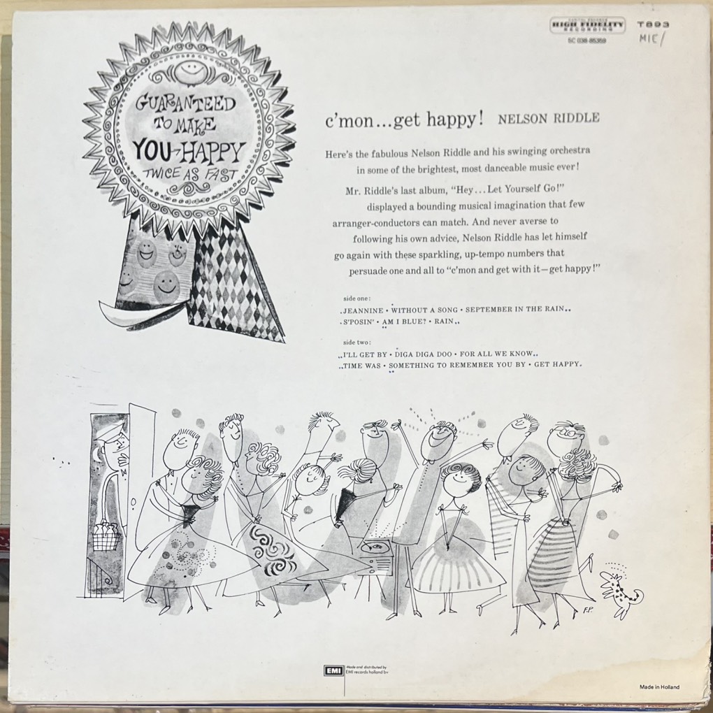 vinyl Nelson Riddle And His Orchestra – C'mon... Get Happy