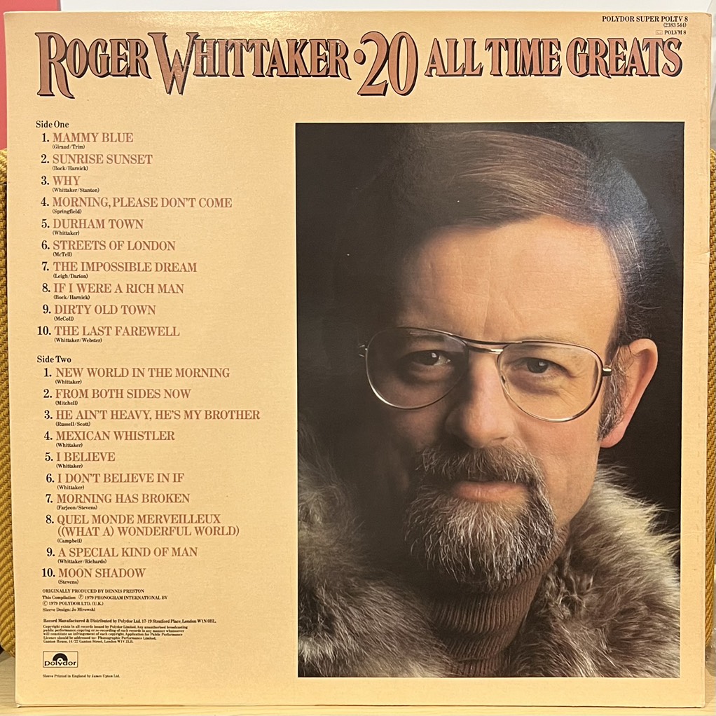 vinyl Roger Whittaker – 20 All Time Greats