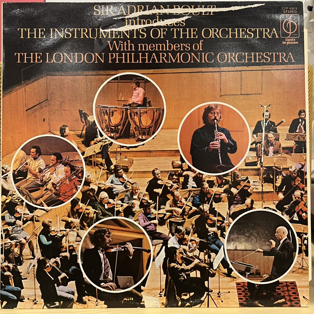 vinyl Sir Adrian Boult – Sir Adrian Boult Introduces The Instruments Of The Orchestra