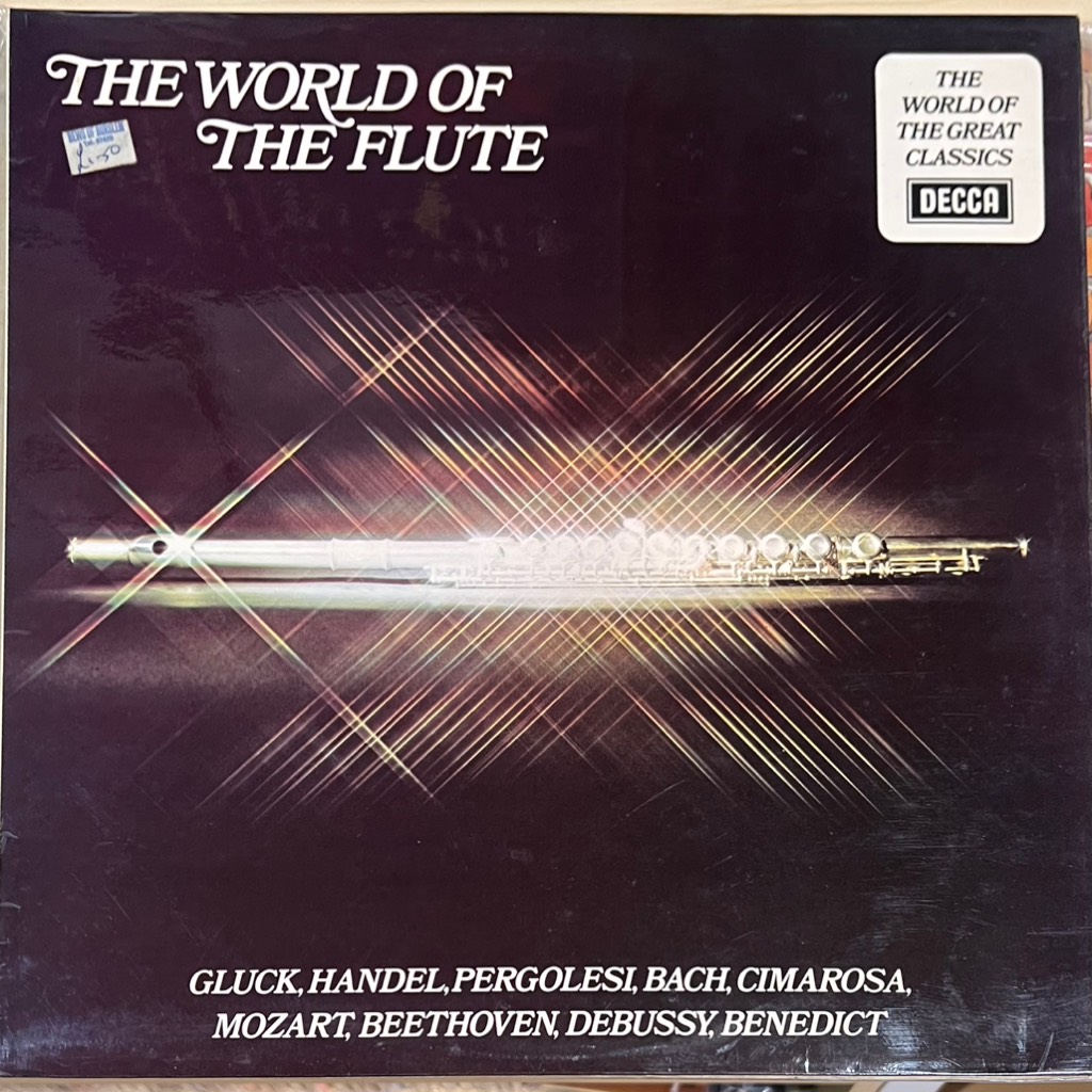 vinyl Gluck, Handel, Pergolesi, Bach, Cimarosa, Mozart, Beethoven, Debussy, Benedict – The World Of The Flute