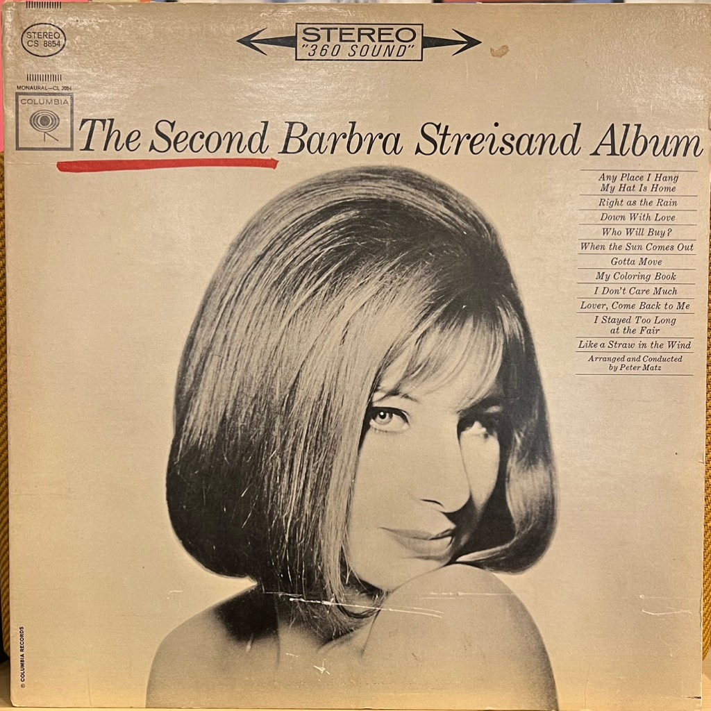 vinyl Barbra Streisand – The Second Barbra Streisand Album
