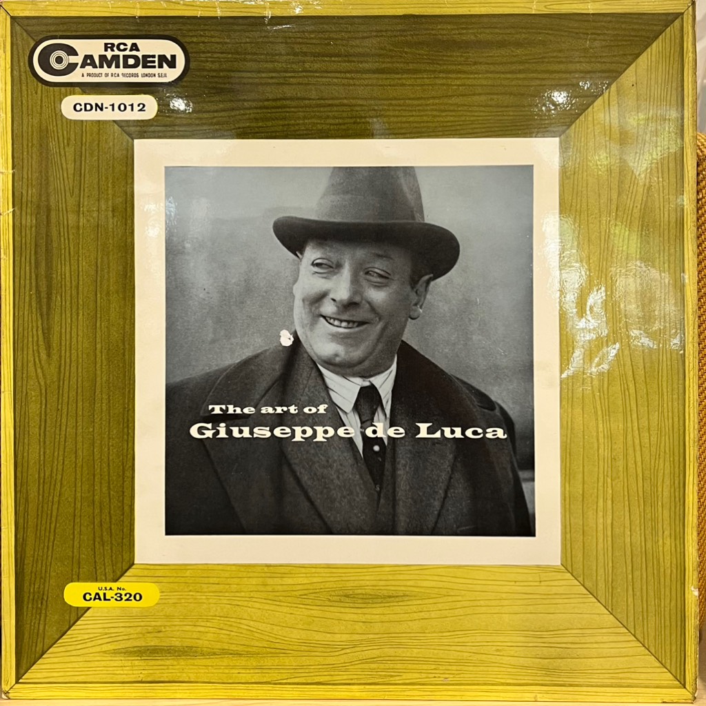 vinyl Giuseppe De Luca, Metropolitan Opera Chorus, Metropolitan Opera Orchestra – The Art Of Giuseppe De Luca