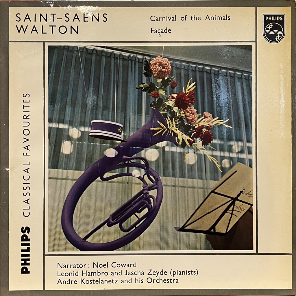 vinyl Saint-Saëns / Walton Narraror: Noël Coward, Leonid Hambro And Jascha Zeyde, André Kostelanetz And His Orchestra – The Carnival Of The Animals