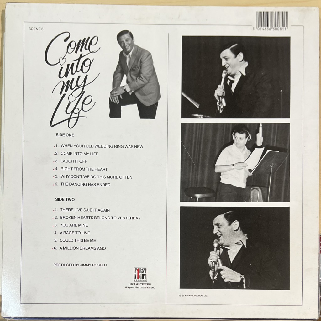 vinyl Jimmy Roselli – Come Into My Life