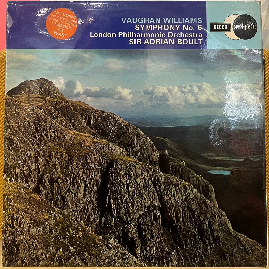 vinyl Vaughan Williams, London Philharmonic Orchestra, Sir Adrian Boult – Symphony No. 6