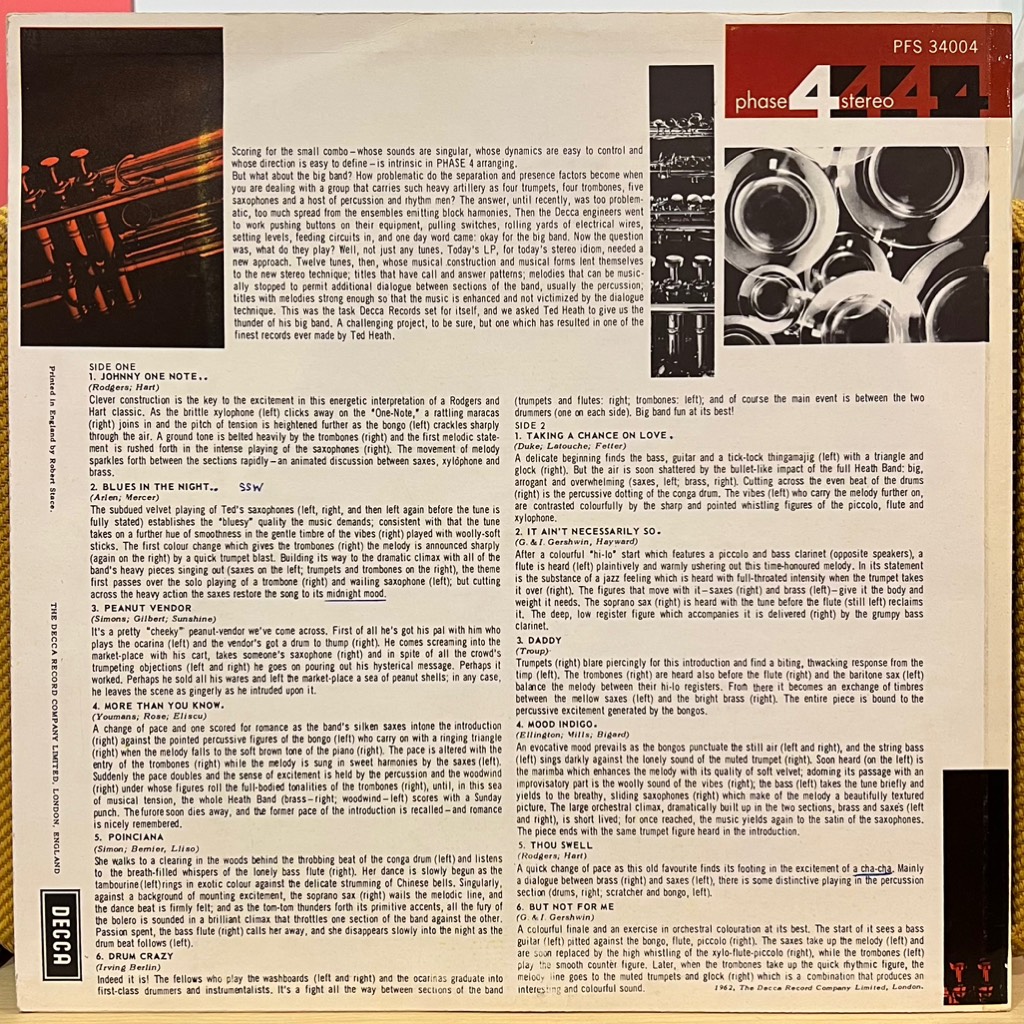 vinyl Ted Heath And His Music – Big Band Percussion