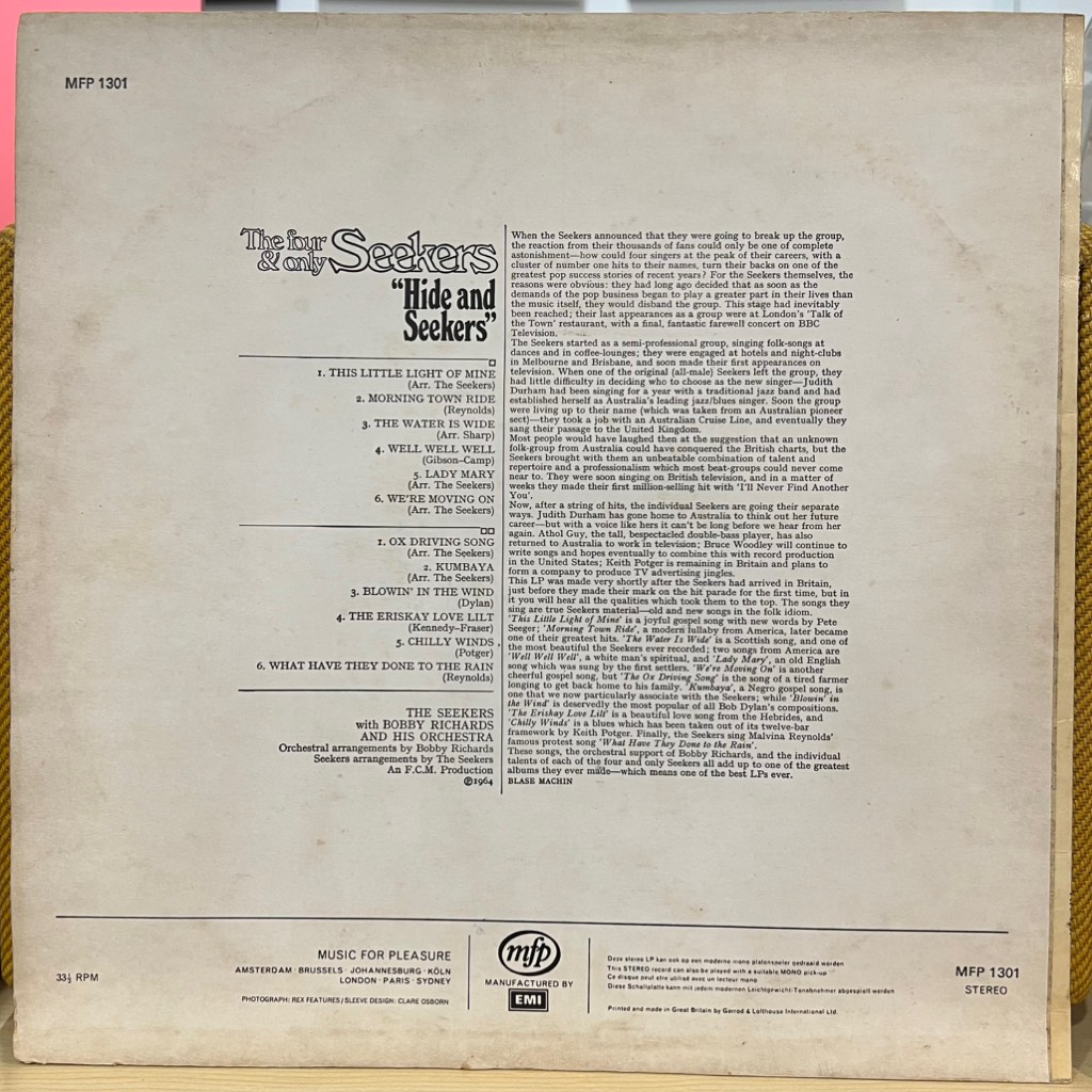 vinyl The Seekers – The Four & Only Seekers