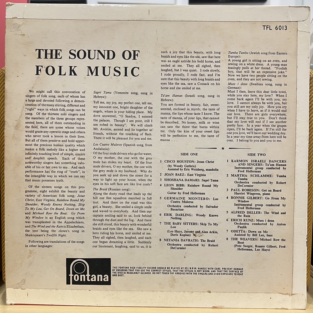 vinyl Various – The Sound Of Folk Music