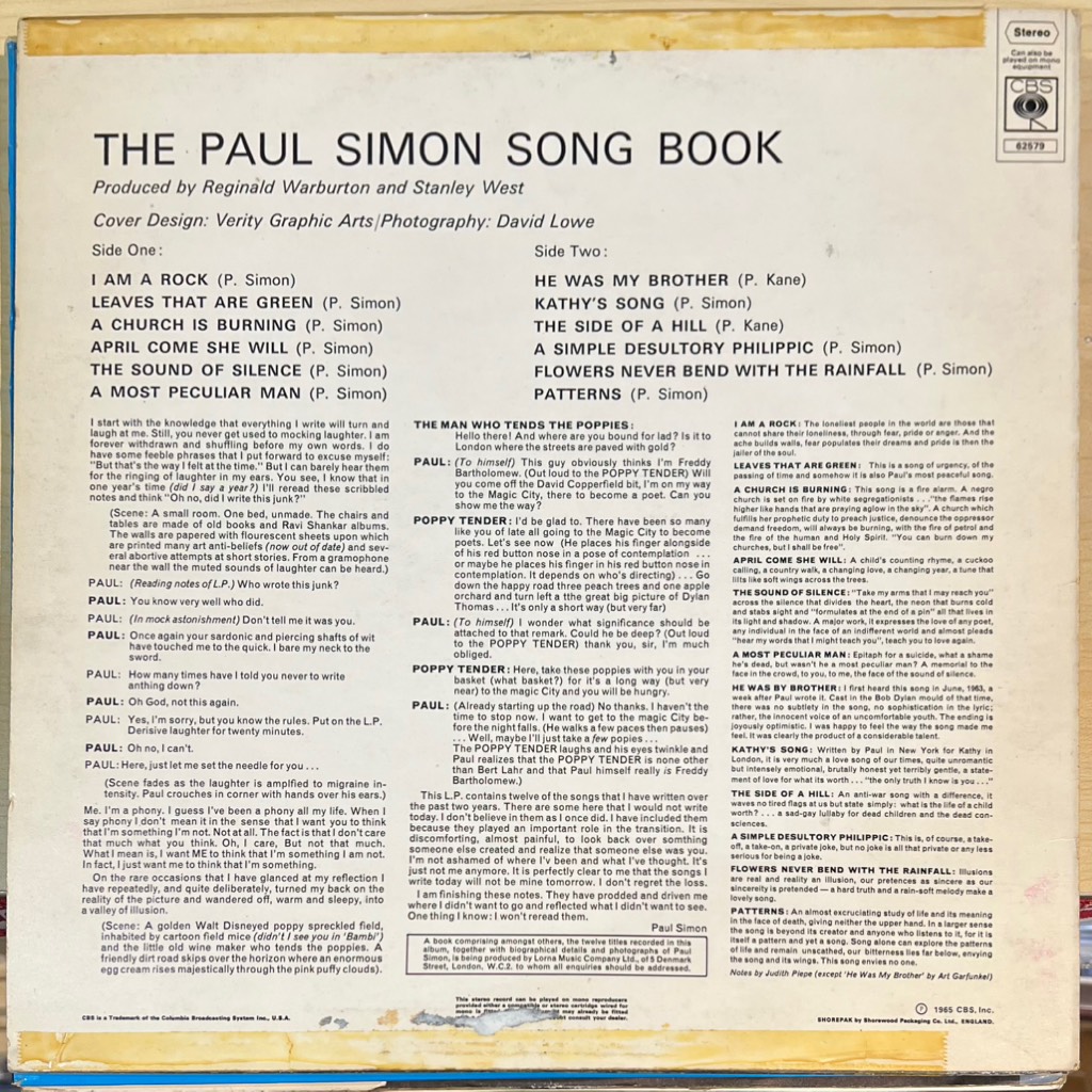 vinyl Paul Simon – The Paul Simon Song Book