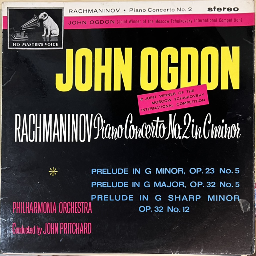 vinyl John Ogdon, Rachmaninov, Philharmonia Orchestra Conducted By John Pritchard – Piano Concerto No.2 In C Minor
