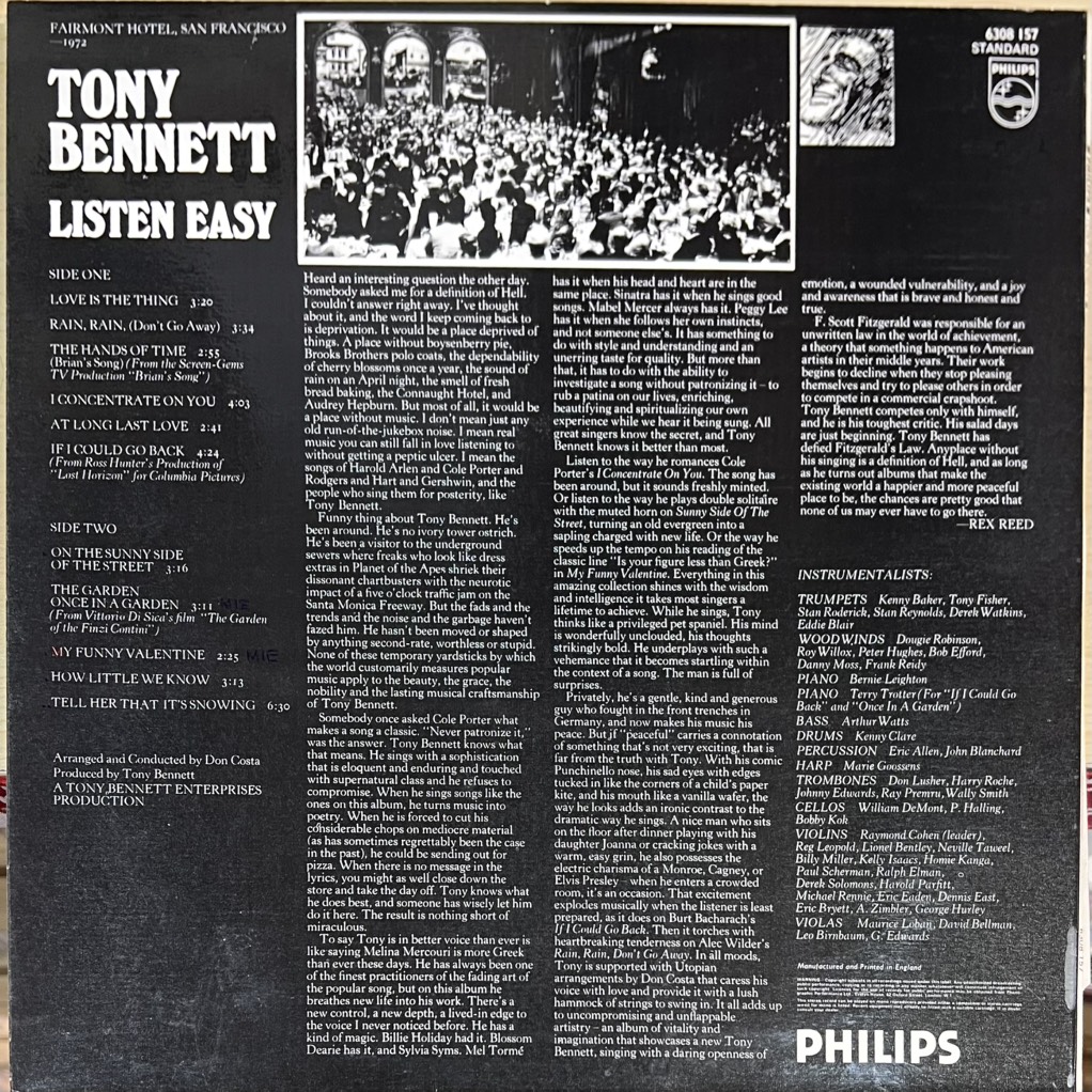 vinyl Tony Bennett – Listen Easy