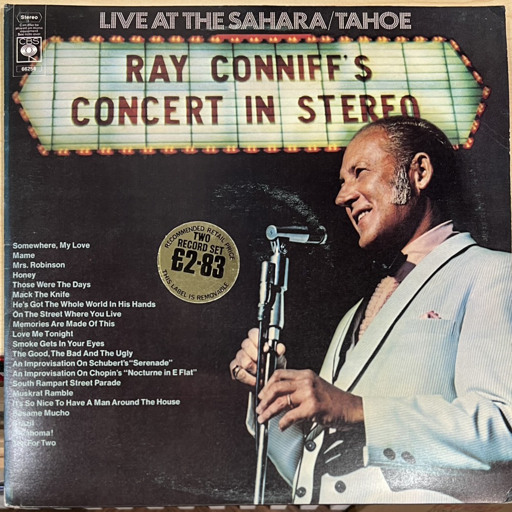 vinyl Ray Conniff And The Singers – Ray Conniff's Concert In Stereo (Live At The Sahara/Tahoe)
