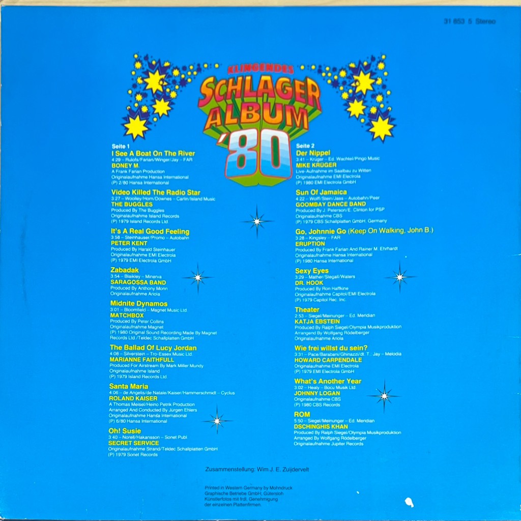 vinyl Various – Klingendes Schlageralbum '80
