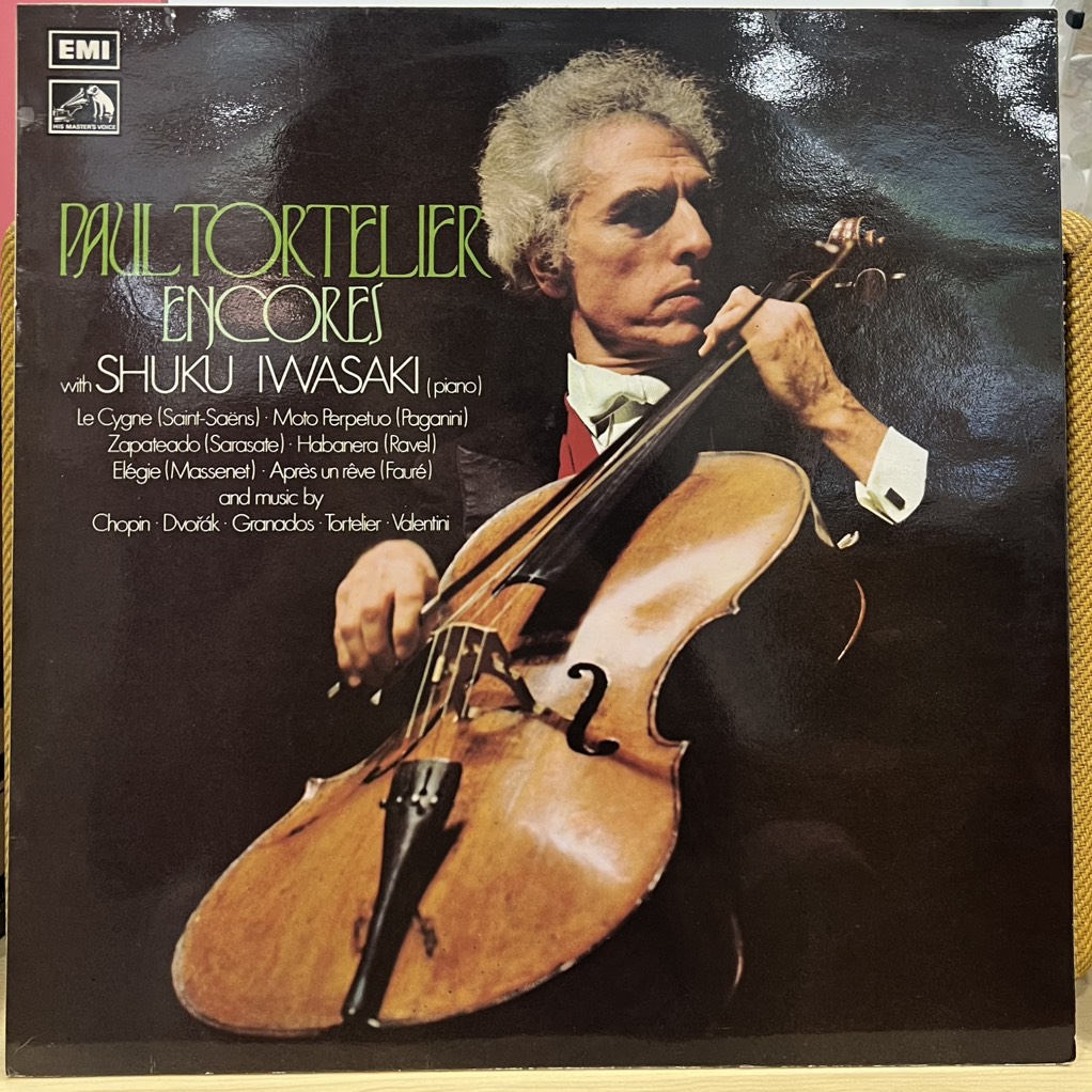 vinyl Paul Tortelier With Shuku Iwasaki – Encores