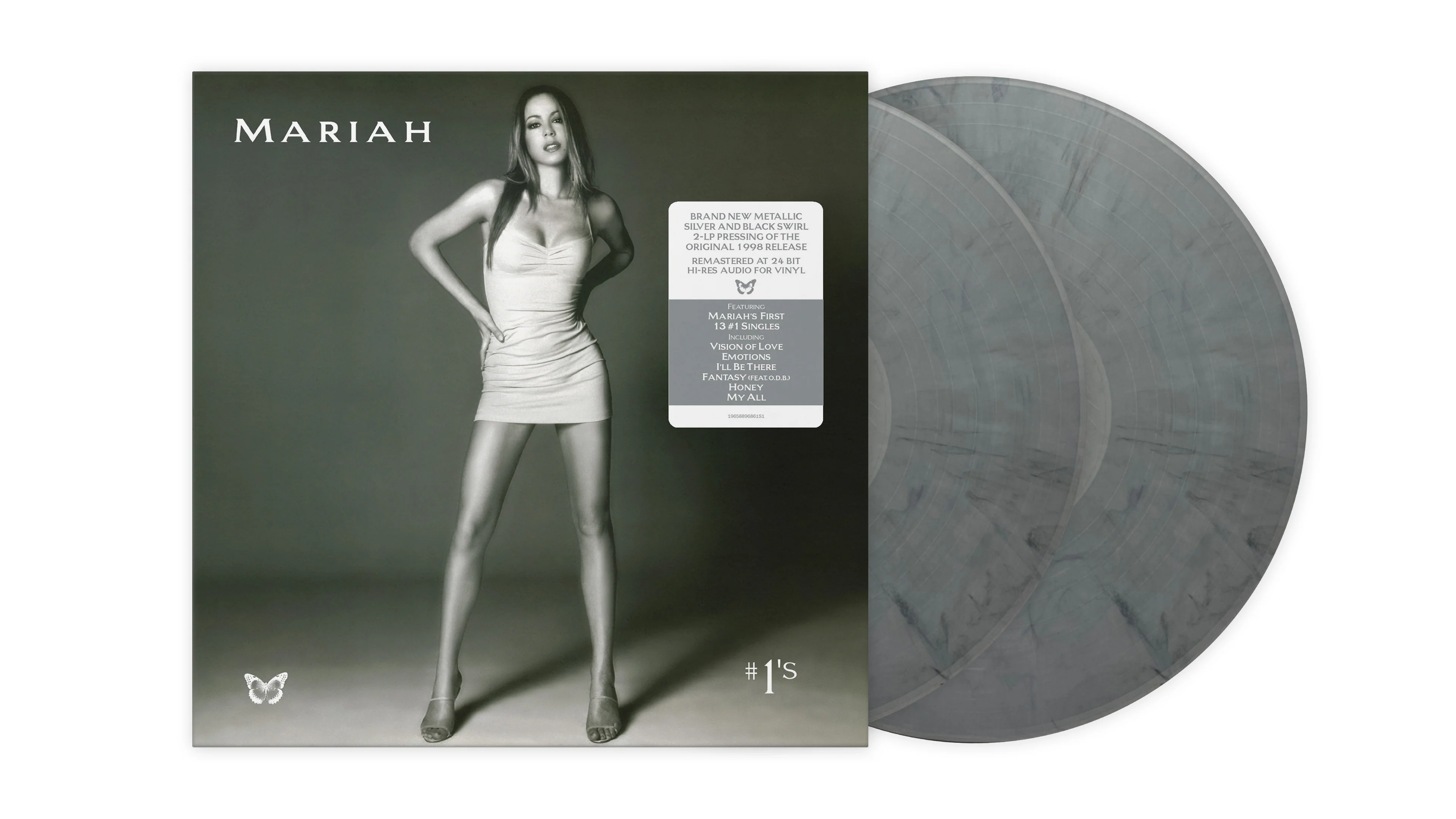 vinyl MARIAH CAREY - #1’S (2LP / METALLIC SILVER & BLACK SWIRL VINYL)