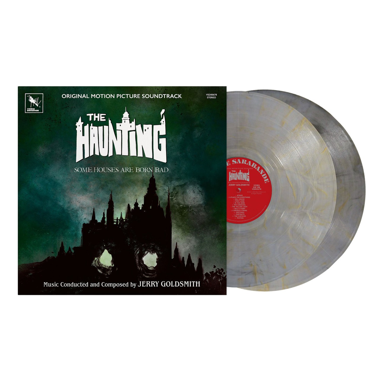Vinyl Jerry Goldsmith - The Haunting (Original Motion Picture Soundtrack) 2LP (Black/Gold/Grey Marble Vinyl)